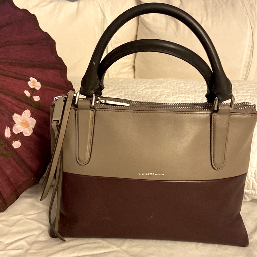 Authentic Coach Mini Borough Retro Colorblock Purse